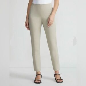 Lafayette 148 NY Women’s Techo Stretch Twill Stanton Pant Khaki Color  SIZE 12